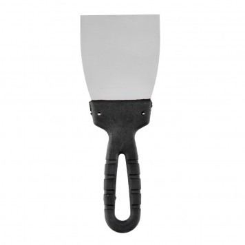 85134 | Шпательная лопатка из нержавеющей стали, 80 мм, пластмассовая ручка Россия, РОССИЯ-1