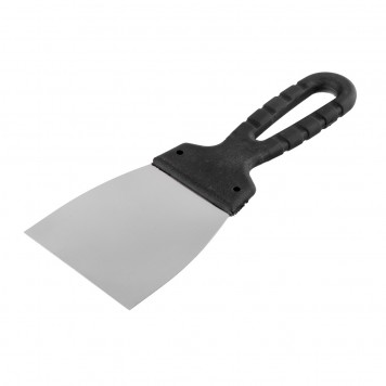 85134 | Шпательная лопатка из нержавеющей стали, 80 мм, пластмассовая ручка Россия, РОССИЯ-2