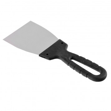 85134 | Шпательная лопатка из нержавеющей стали, 80 мм, пластмассовая ручка Россия, РОССИЯ-3