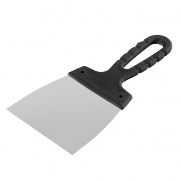 85135 | Шпательная лопатка из нержавеющей стали, 100 мм, пластмассовая ручка Россия, РОССИЯ-2