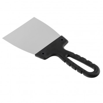 85135 | Шпательная лопатка из нержавеющей стали, 100 мм, пластмассовая ручка Россия, РОССИЯ-3