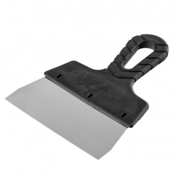 85149 | Шпатель фасадный из нержавеющей стали, 150 мм, пластмассовая ручка Россия, РОССИЯ-2