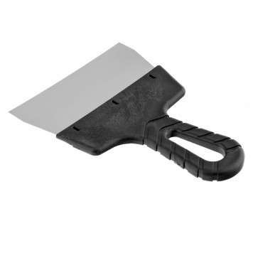 85149 | Шпатель фасадный из нержавеющей стали, 150 мм, пластмассовая ручка Россия, РОССИЯ-3