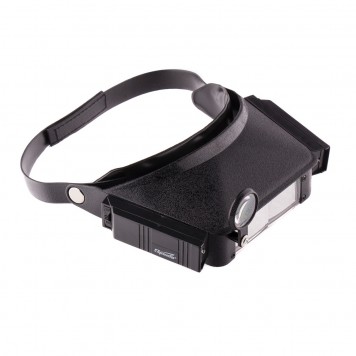 913825 | Лупа с дополнительными линзами, с подсветкой, для закрепления на голове, SPARTA-0