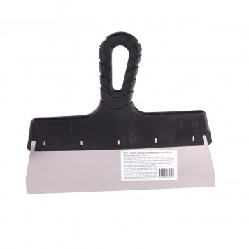 85151 | Шпатель фасадный из нержавеющей стали, 250 мм, пластмассовая ручка Россия, РОССИЯ-0