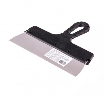 85151 | Шпатель фасадный из нержавеющей стали, 250 мм, пластмассовая ручка Россия, РОССИЯ-1