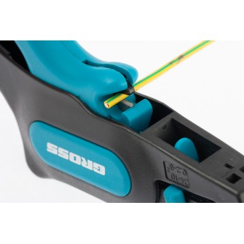 17722 | Щипцы для зачистки электропроводов 0,2-6 мм2 (10-24 AWG), лезвие: нержавеющая сталь, GROSS-2