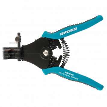 17721 | Щипцы для зачистки электропроводов 0,5, 1,0, 1,5, 2,5, 4,0, 8,0 мм/кв (8-22AWG), лезвие SK5, GROSS-0