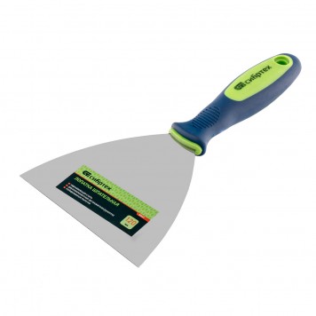 85527 | Шпательная лопатка из нержавеющей стали, 120 мм, двухкомпонентная ручка, СИБРТЕХ-1