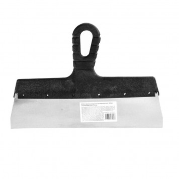 85152 | Шпатель фасадный из нержавеющей стали, 300 мм, пластмассовая ручка Россия, РОССИЯ-0