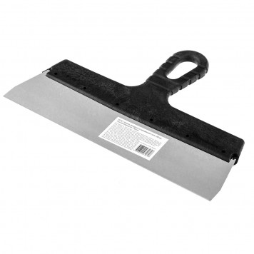 85152 | Шпатель фасадный из нержавеющей стали, 300 мм, пластмассовая ручка Россия, РОССИЯ-1