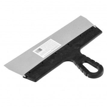 85152 | Шпатель фасадный из нержавеющей стали, 300 мм, пластмассовая ручка Россия, РОССИЯ-2