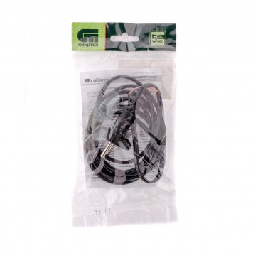 96015 | Шнур электрический соединительный, для настольной лампы, 1,7 м, 120 Вт, черный, тип V-1, СИБРТЕХ-1