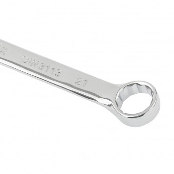 15165 | Ключ комбинированный, 21 мм, CrV, полированный хром, MATRIX-2