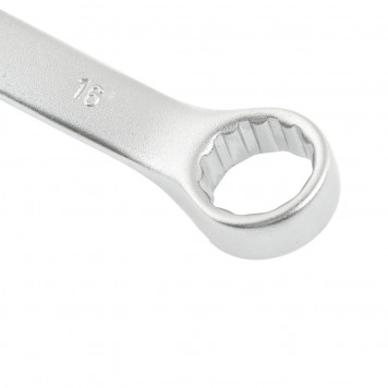 15221 | Ключ комбинированный, 16 мм, CrV, матовый хром, STELS-2