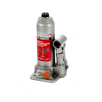 50761 | Домкрат гидравлический бутылочный, 2 т, h подъема 181-345 мм, MATRIX-0