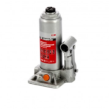 50763 | Домкрат гидравлический бутылочный, 4 т, h подъема 194-372 мм, MATRIX-0