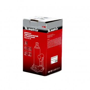 50766 | Домкрат гидравлический бутылочный, 8 т, h подъема 230-457 мм, MATRIX-2