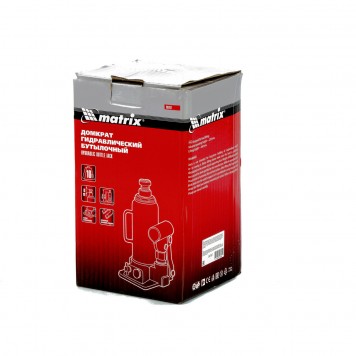 50767 | Домкрат гидравлический бутылочный, 10 т, h подъема 230-460 мм, MATRIX-2