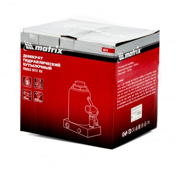 50779 | Домкрат гидравлический бутылочный, 50 т, h подъема 236-356 мм, MATRIX-2