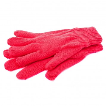 68688 | Перчатки трикотажные, акрил, двойные, коралл, двойная манжета, СИБРТЕХ-0