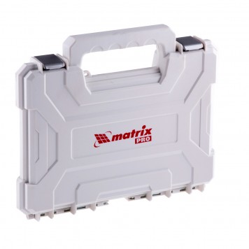 725650 | Набор сверл комбинированный, сверла по металлу 1-6,5 мм, бетону 4-8 мм, дереву 4-10 мм, перки, биты 20 шт, адаптер, головки 2 шт, зенковка, 50 предметов Pro, MATRIX-3