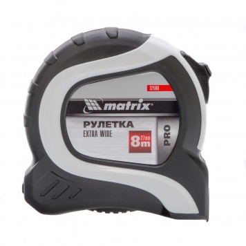 32586 | Рулетка, 8 м x 27 мм, двухкомпонентный корпус, MATRIX EXTRA WIDE PRO-0
