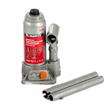 50760 | Домкрат гидравлический бутылочный, 2 т, h подъема 158-308 мм, MATRIX-1