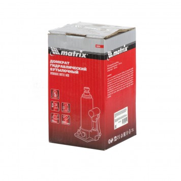 50764 | Домкрат гидравлический бутылочный, 5 т, h подъема 197-382 мм, MATRIX-2