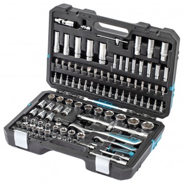 14155 | Набор инструментов 109 предметов, 120 зубьев, CrV 1/4, 1/2", GROSS-1