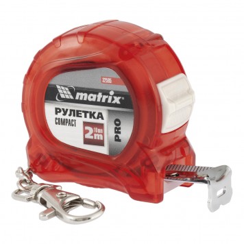 32595 | Рулетка 2 м x 16 мм, компактный размер, карабин-держатель, MATRIX PRO COMPACT-0
