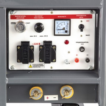 94679 | Бензиновая сварочная генераторная установка LK 210Е, 5.0 кВт, 220 В, бак 25 л, электростартер, KRONWERK-3