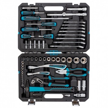 14156 | Набор инструментов 76 предметов, 120 зубьев, CrV1/4, 1/2", GROSS-0