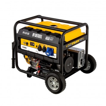 946874 | Генератор бензиновый PS 55 EA, 5.5 кВт, 230 В, 25 л, коннектор автоматики, электростартер, DENZEL-2