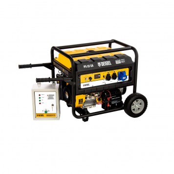 946874 | Генератор бензиновый PS 55 EA, 5.5 кВт, 230 В, 25 л, коннектор автоматики, электростартер, DENZEL-6