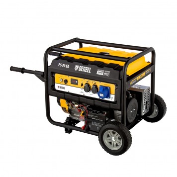 946894 | Генератор бензиновый PS 70 EA, 7.0 кВт, 230 В, 25 л, коннектор автоматики, электростартер, DENZEL-3