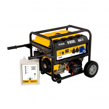 946894 | Генератор бензиновый PS 70 EA, 7.0 кВт, 230 В, 25 л, коннектор автоматики, электростартер, DENZEL-6
