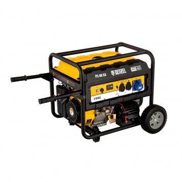 946924 | Генератор бензиновый PS 80 EA, 8.0 кВт, 230 В, 25 л, коннектор автоматики, электростартер, DENZEL-5