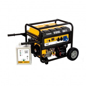 946924 | Генератор бензиновый PS 80 EA, 8.0 кВт, 230 В, 25 л, коннектор автоматики, электростартер, DENZEL-6