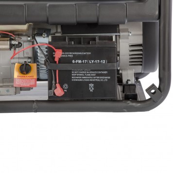 946924 | Генератор бензиновый PS 80 EA, 8.0 кВт, 230 В, 25 л, коннектор автоматики, электростартер, DENZEL-12