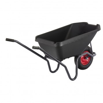 68919 | Тачка садово-строительная с пластиковым корытом, грузоподъемность 175 кг, объем 90 л, СИБРТЕХ-1