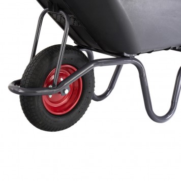 68919 | Тачка садово-строительная с пластиковым корытом, грузоподъемность 175 кг, объем 90 л, СИБРТЕХ-2