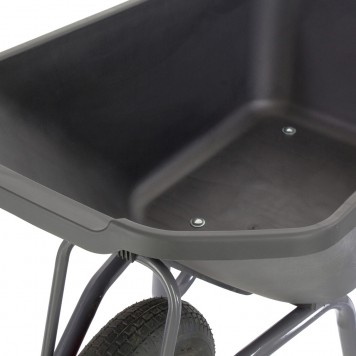 68919 | Тачка садово-строительная с пластиковым корытом, грузоподъемность 175 кг, объем 90 л, СИБРТЕХ-4