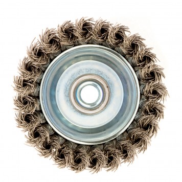 746283 | Щетка для УШМ, 100 мм, "Чашка", крученая нержавеющая проволока 0.5 мм, М14, DENZEL-2