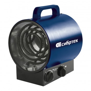 96436 | Тепловая пушка (тепловентилятор), 230 В, вентилятор 2 режима, 2000 Вт, СИБРТЕХ ТВ-2М-0