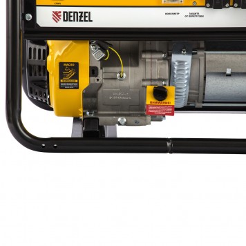 94639 | Генератор бензиновый GE 8900, 8.5 кВт, 220 В/50 Гц, 25 л, ручной старт, DENZEL-3