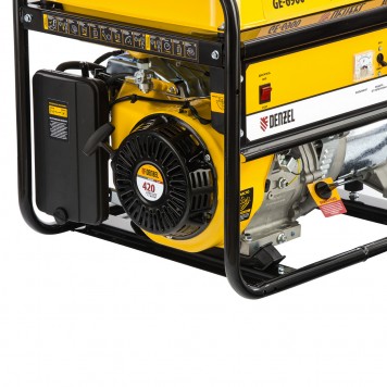 94637 | Генератор бензиновый GE 6900, 5.5 кВт, 220 В/50 Гц, 25 л, ручной старт, DENZEL-2