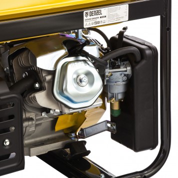 94637 | Генератор бензиновый GE 6900, 5.5 кВт, 220 В/50 Гц, 25 л, ручной старт, DENZEL-5