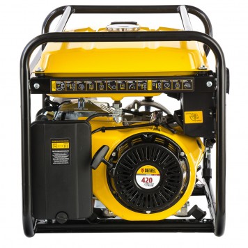 94637 | Генератор бензиновый GE 6900, 5.5 кВт, 220 В/50 Гц, 25 л, ручной старт, DENZEL-9