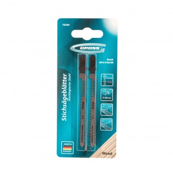 78288 | Полотна для электролобзика по дереву, двухсторонние, чистый фигурный рез, 2 шт. ( 3160 KR ), GROSS-2